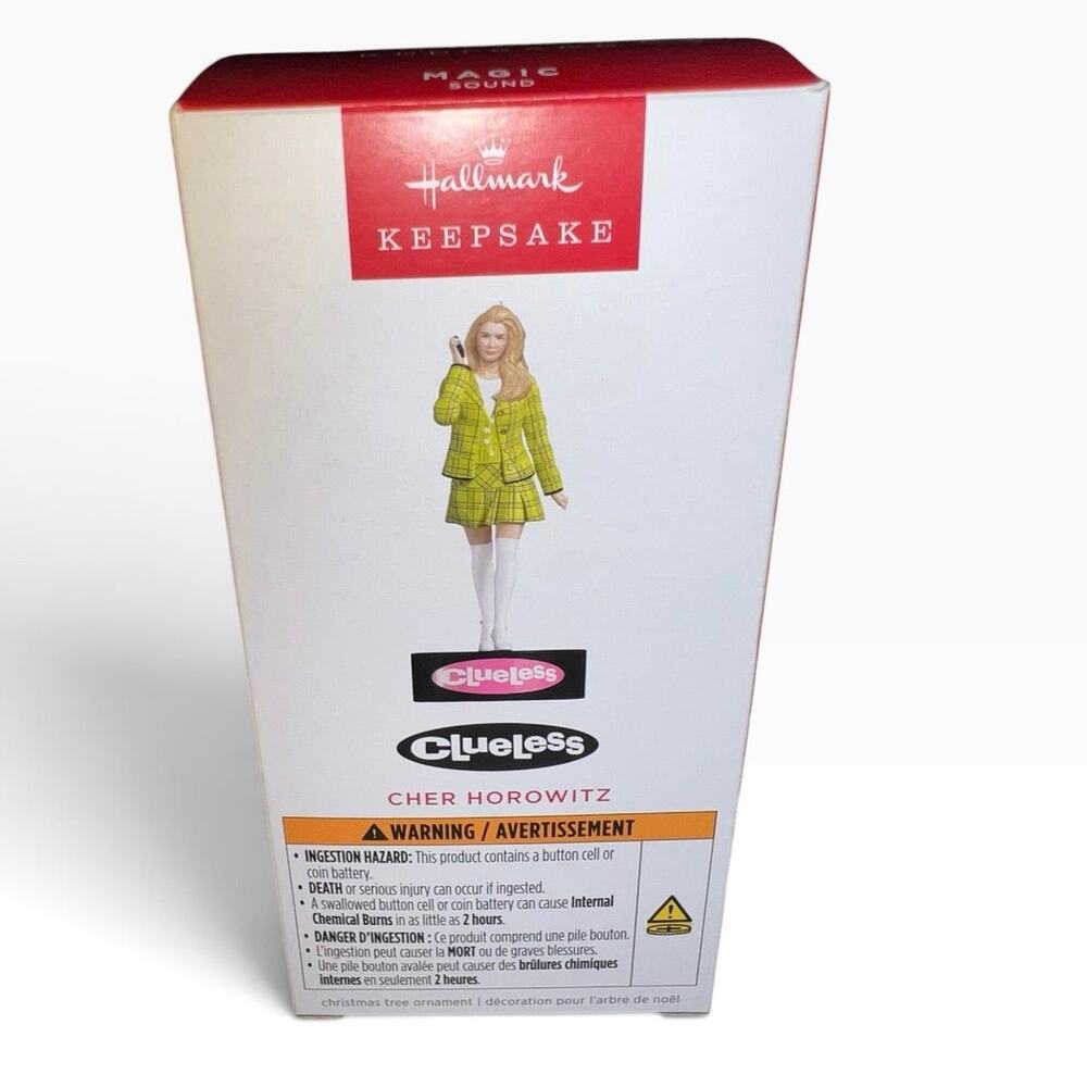 Hallmark Y2K CLUELESS CHER HOROWITZ 2025 Magic Sound Keepsake Ornament